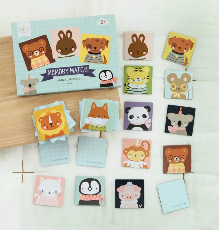 Zabawka dla dzieci memory ANIMAL FRIENDS / A Little Lovely Company