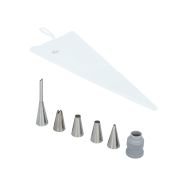 Rękaw cukierniczy z tylkami + adapter Baker's Best / Birkmann