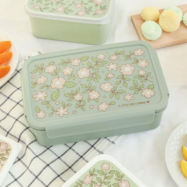 Bento lunchbox BLOSSOM SAGE / A Little Lovely Company