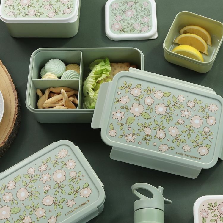 Bento lunchbox BLOSSOM SAGE / A Little Lovely Company