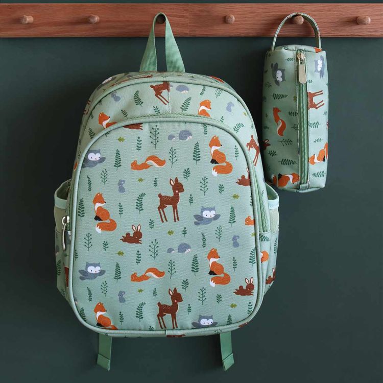 Plecak dla dzieci FOREST FRIENDS SAGE - mieści A4 / A Little Lovely Company