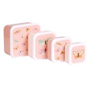 Lunchbox dla dzieci BUTTERFLIES - zestaw 4 szt / A Little Lovely Company