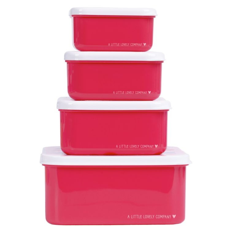 Lunchbox dla dzieci CHERRIES - zestaw 4 szt / A Little Lovely Company