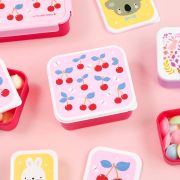 Lunchbox dla dzieci CHERRIES - zestaw 4 szt / A Little Lovely Company