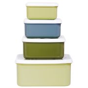 Lunchbox dla dzieci DINOSAURS - zestaw 4 szt / A Little Lovely Company