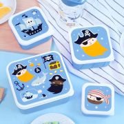 Lunchbox dla dzieci PIRATES - zestaw 4 szt / A Little Lovely Company