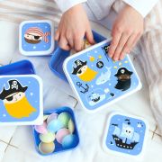 Lunchbox dla dzieci PIRATES - zestaw 4 szt / A Little Lovely Company