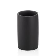 Kubek toaletowy ceramiczny czarny Matsi / Kela