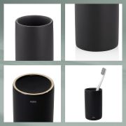 Kubek toaletowy ceramiczny czarny Matsi / Kela