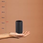 Kubek toaletowy ceramiczny czarny Matsi / Kela