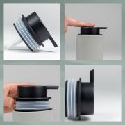 Dozownik mydła 300ml jasnoszary Sana / Kela