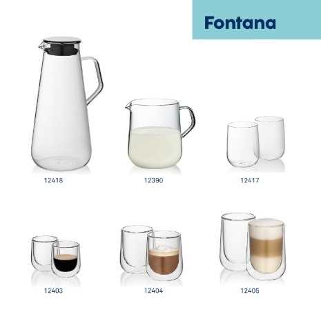 Zestaw szklanek do latte macchiato2el.Fontana / Kela