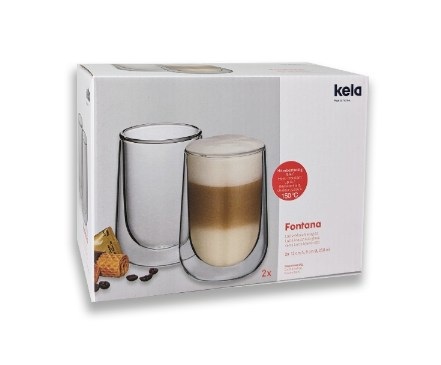 Zestaw szklanek do latte macchiato2el.Fontana / Kela