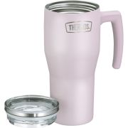 Termokubek Refreshing z uchwytem i słomką Thermos 850 ml - matowo lawendowy
