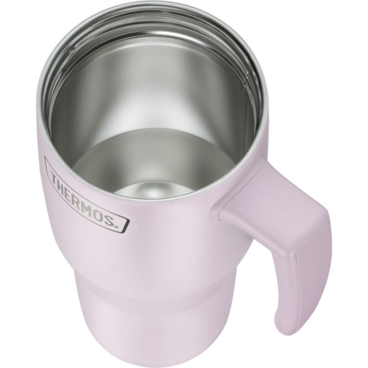 Termokubek Refreshing z uchwytem i słomką Thermos 850 ml - matowo lawendowy