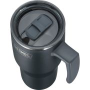 Termokubek Refreshing z uchwytem i słomką Thermos 850 ml - matowo czarny