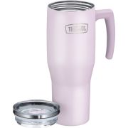 Termokubek Refreshing z uchwytem i słomką Thermos 1100 ml - matowo lawendowy
