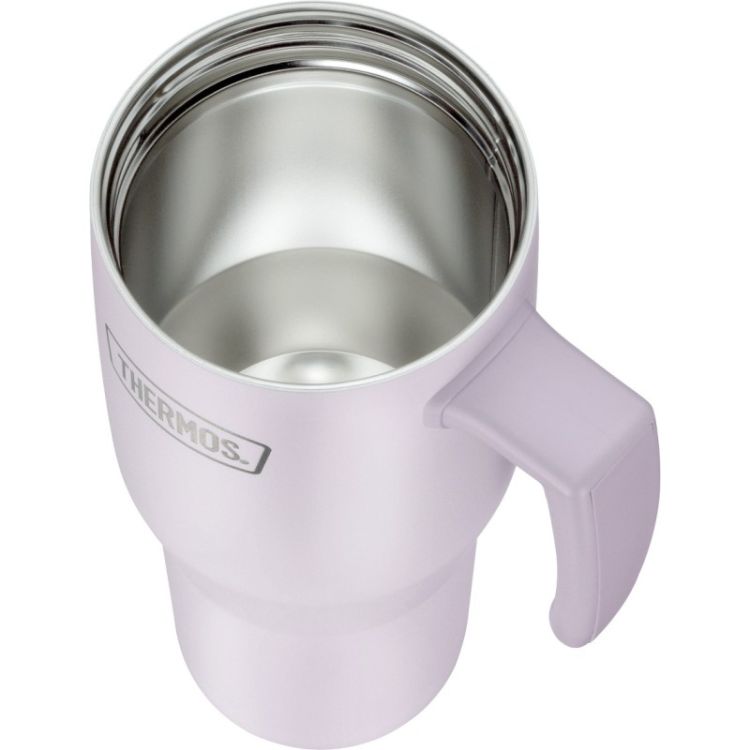 Termokubek Refreshing z uchwytem i słomką Thermos 1100 ml - matowo lawendowy
