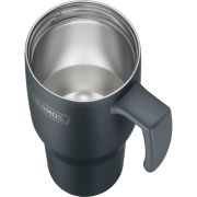 Termokubek Refreshing z uchwytem i słomką Thermos 1100 ml - matowo czarny