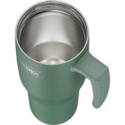 Termokubek Refreshing z uchwytem i słomką Thermos 1100 ml - matowo zielony