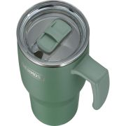 Termokubek Refreshing z uchwytem i słomką Thermos 1100 ml - matowo zielony