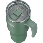 Termokubek Refreshing z uchwytem i słomką Thermos 1100 ml - matowo zielony