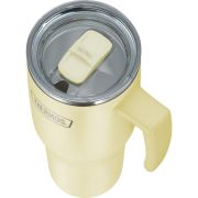 Termokubek Refreshing z uchwytem i słomką Thermos 1100 ml - matowo waniliowy