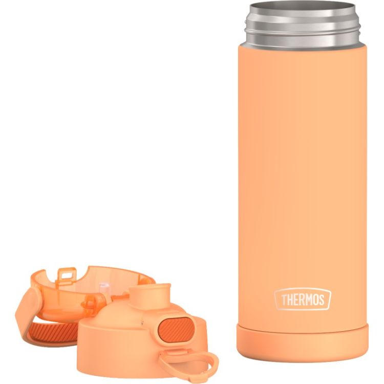 Termos dla dzieci z nakrętką nawadniającą Thermos 470 ml - neonowo pomarańczowy