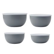 Miski kuchenne z pokrywkami 4 szt. Charcoal Grey / KitchenAid