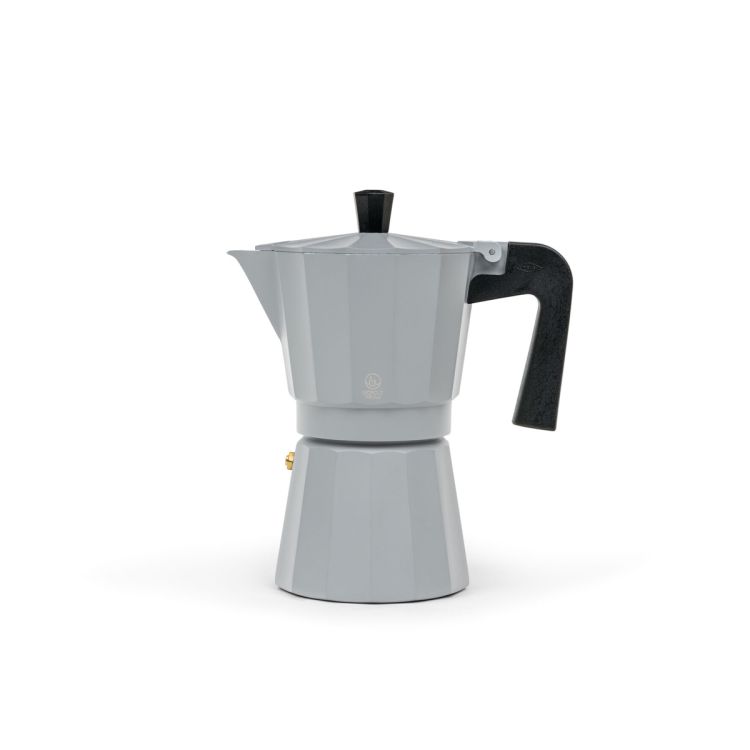 Kawiarka włoska Moshi 6 cups - szara / Leopold Vienna