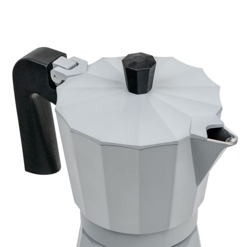 Kawiarka włoska Moshi 6 cups - szara / Leopold Vienna