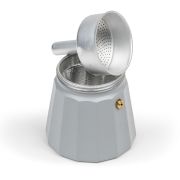 Kawiarka włoska Moshi 6 cups - szara / Leopold Vienna