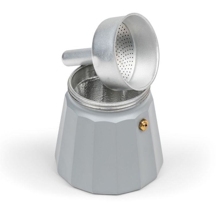 Kawiarka włoska Moshi 6 cups - szara / Leopold Vienna