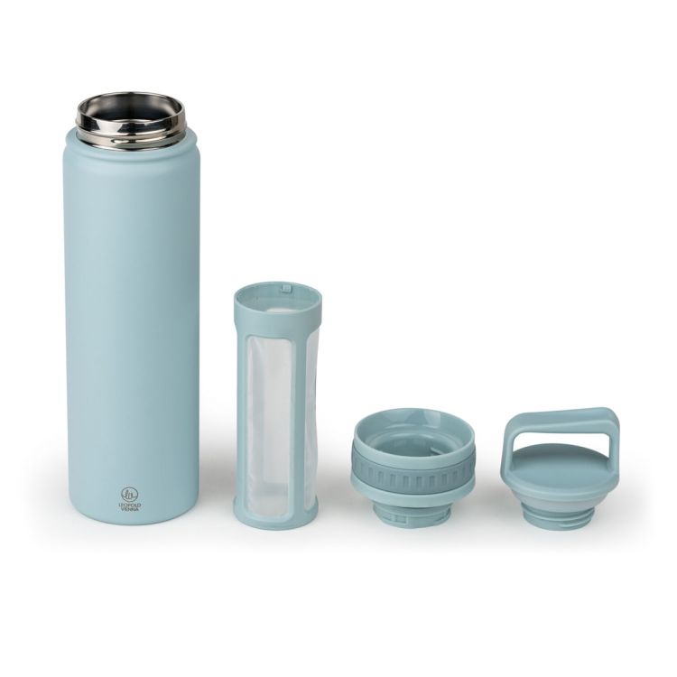 Butelka termiczna z zaparzaczem do Cold Brew Moshi 0,6L - miętowa / Leopold Vienna