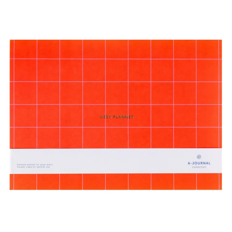 Planer na biurko tygodniowy - Deskplanner Red / A-Journal