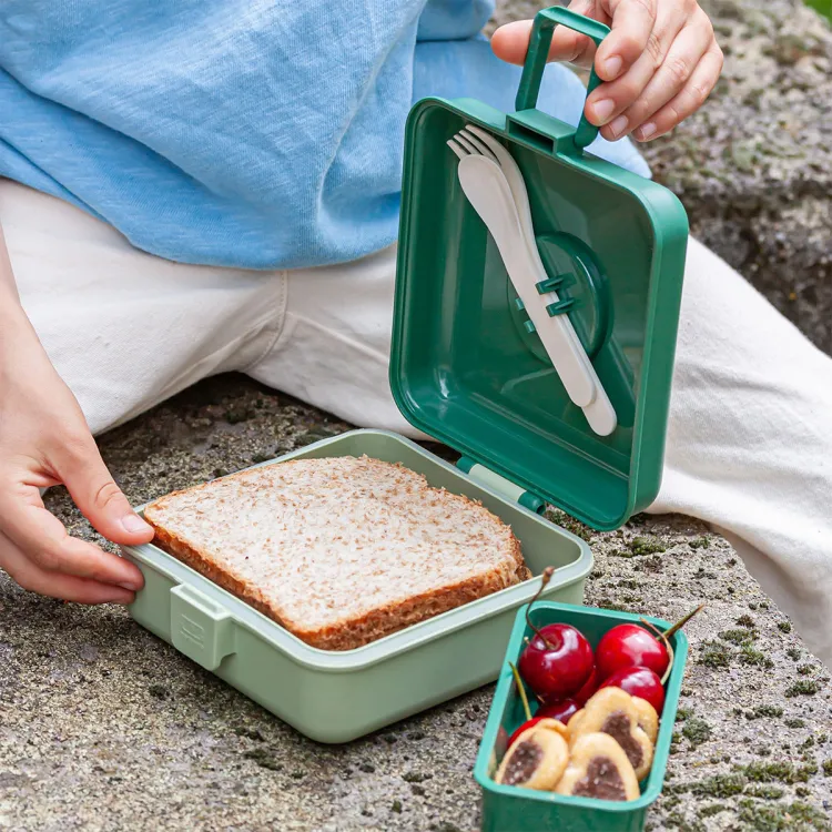 Snacky lunchbox dla dzieci 0,85 l Green Forest / Monbento