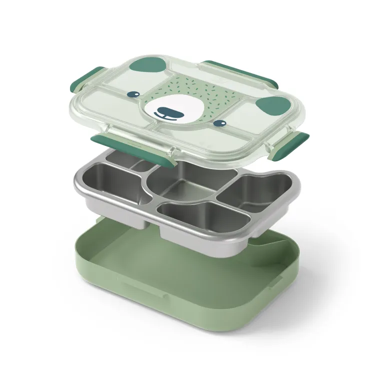 Wonder lunchbox dla dzieci 0,95 l Green Bear / Monbento