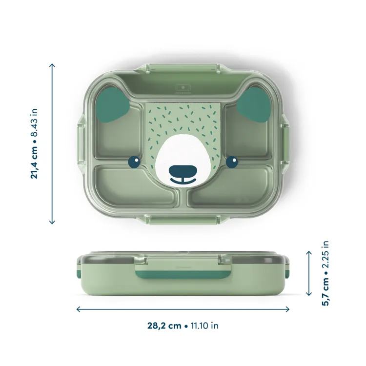 Wonder lunchbox dla dzieci 0,95 l Green Bear / Monbento