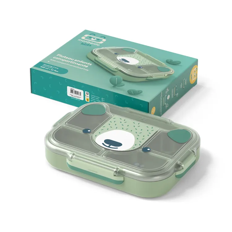 Wonder lunchbox dla dzieci 0,95 l Green Bear / Monbento