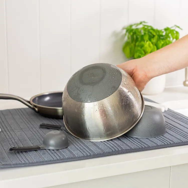Mata do suszenia naczyń 2 szt. Charcoal Grey / KitchenAid