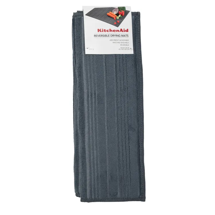 Mata do suszenia naczyń 2 szt. Charcoal Grey / KitchenAid