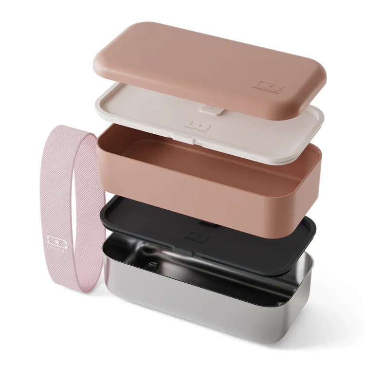 Sense Original bento lunchbox 1.2L Rose Moka / Monbento