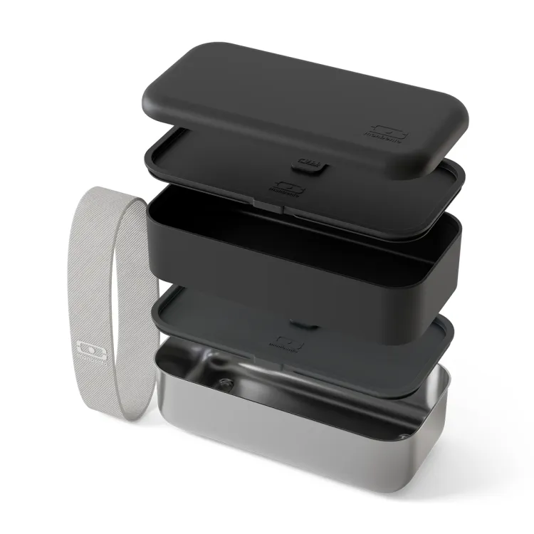Sense Original bento lunchbox 1.2L Noir Onyx / Monbento