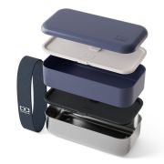 Sense Original bento lunchbox 1.2L Blue Natural / Monbento