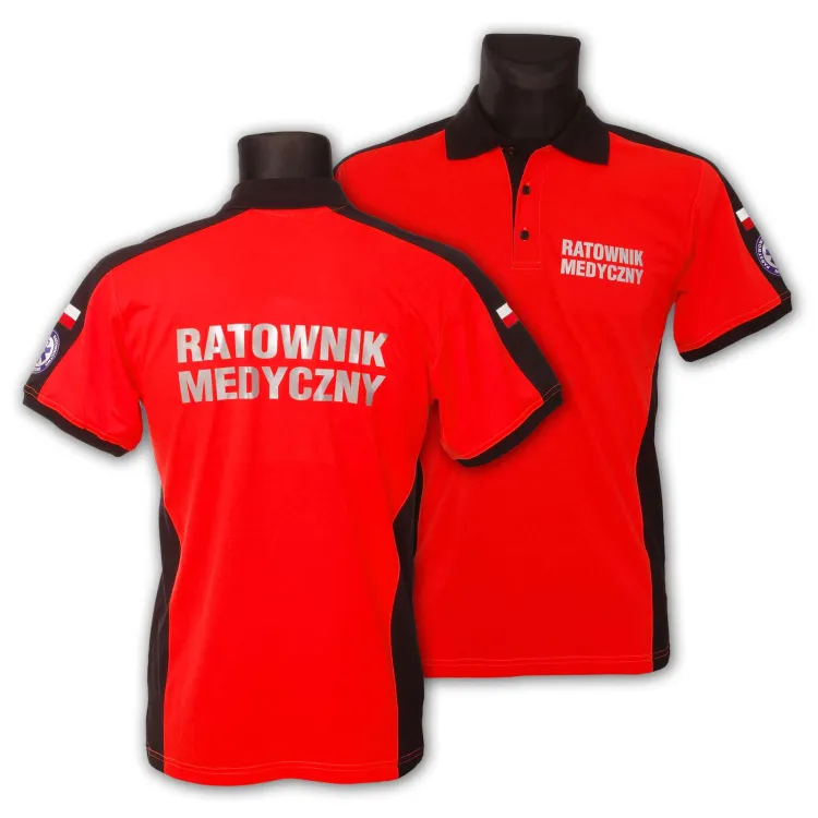 Koszulka Polo ratownicza PRM-25 FLUO męska odblaskowa