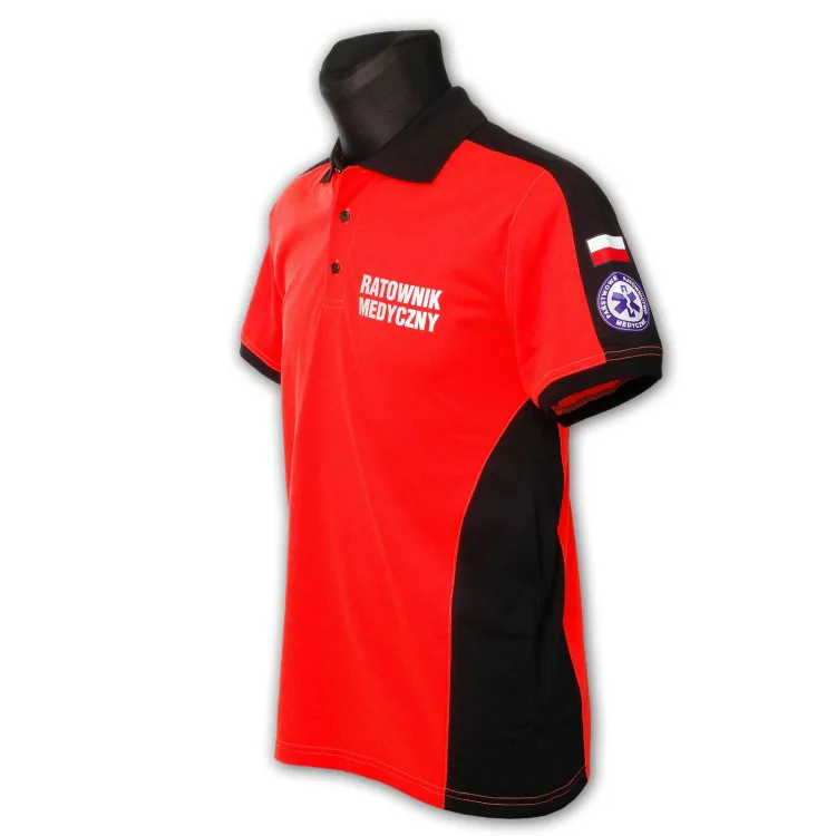 Koszulka Polo ratownicza PRM-25 FLUO męska odblaskowa