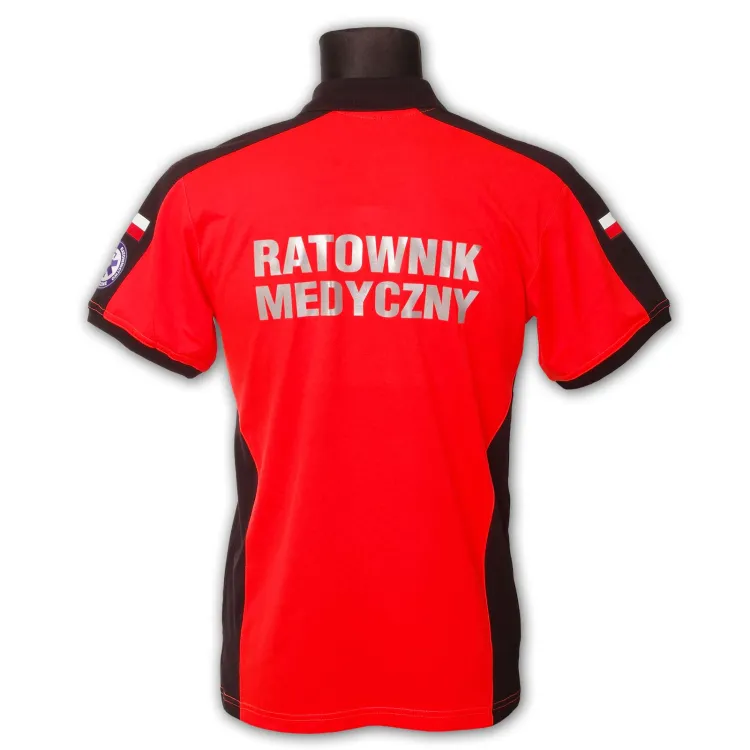 Koszulka Polo ratownicza PRM-25 FLUO męska odblaskowa