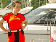 Koszulka ratownicza FLUO damska odblaskowa FUNKCYJNA