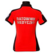 Koszulka Polo ratownicza PRM-25 FLUO damska odblaskowa