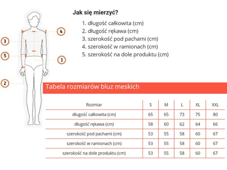 Bluza ratownicza FUNKCYJNA męska czerwona